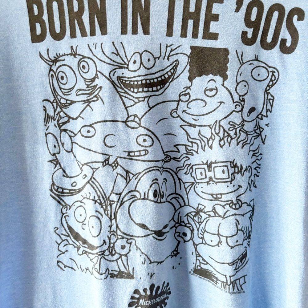 Born in the 90’s Nickelodeon Cartoons Graphic Tee Size Medium - Picture 3 of 3